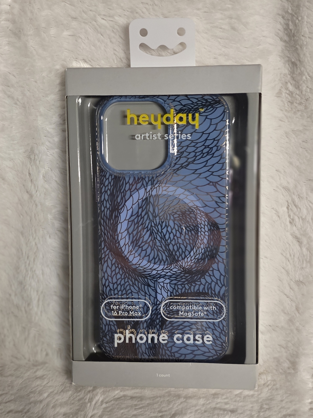 heyday Blue Patterned Artist Series iPhone 16 Pro Max Case